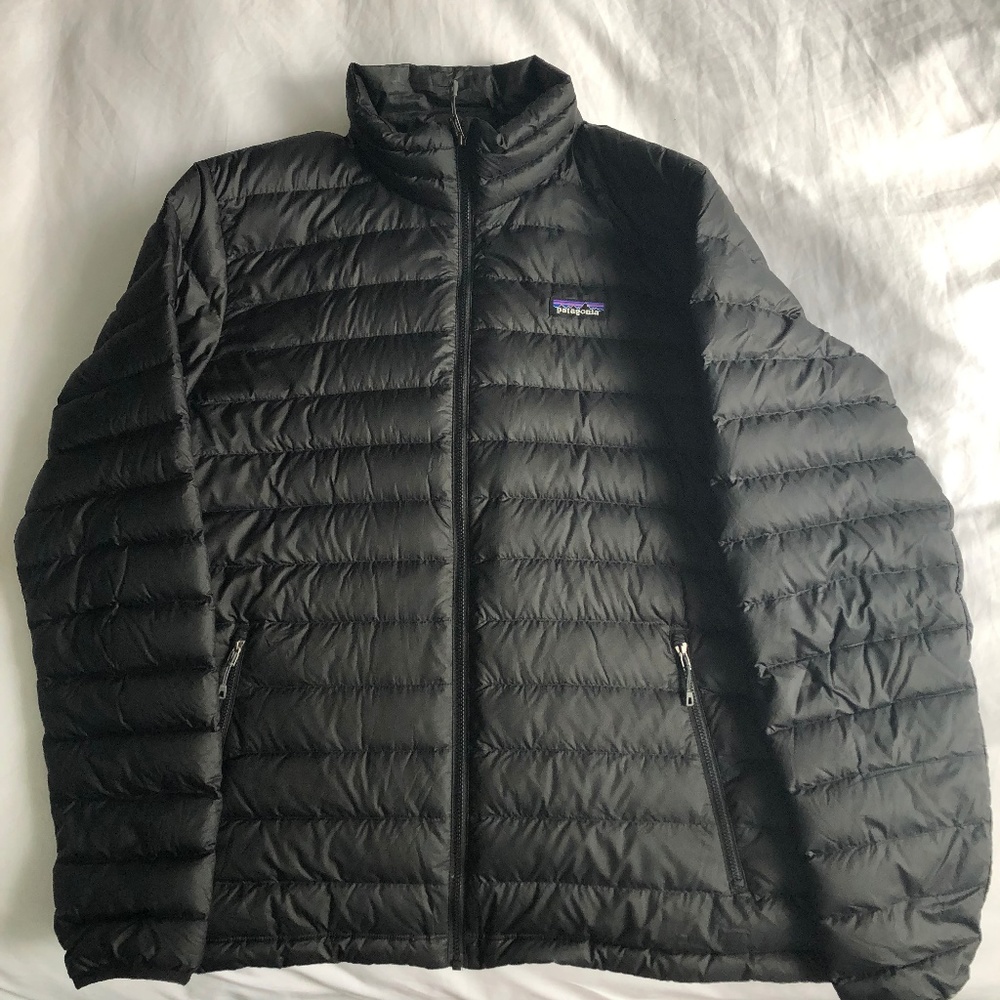 Patagonia Down Sweater Jacket Men's Size L BLACK
